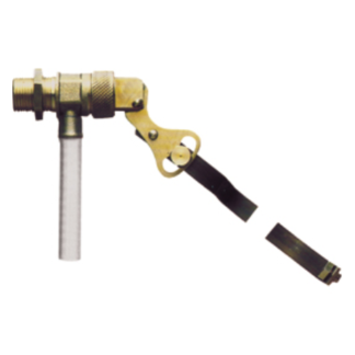 GALLEGGIANTE 3/8" C/ASTA CURVA PIATTA/
